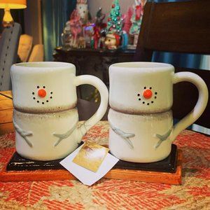 Snowman Mugs Set